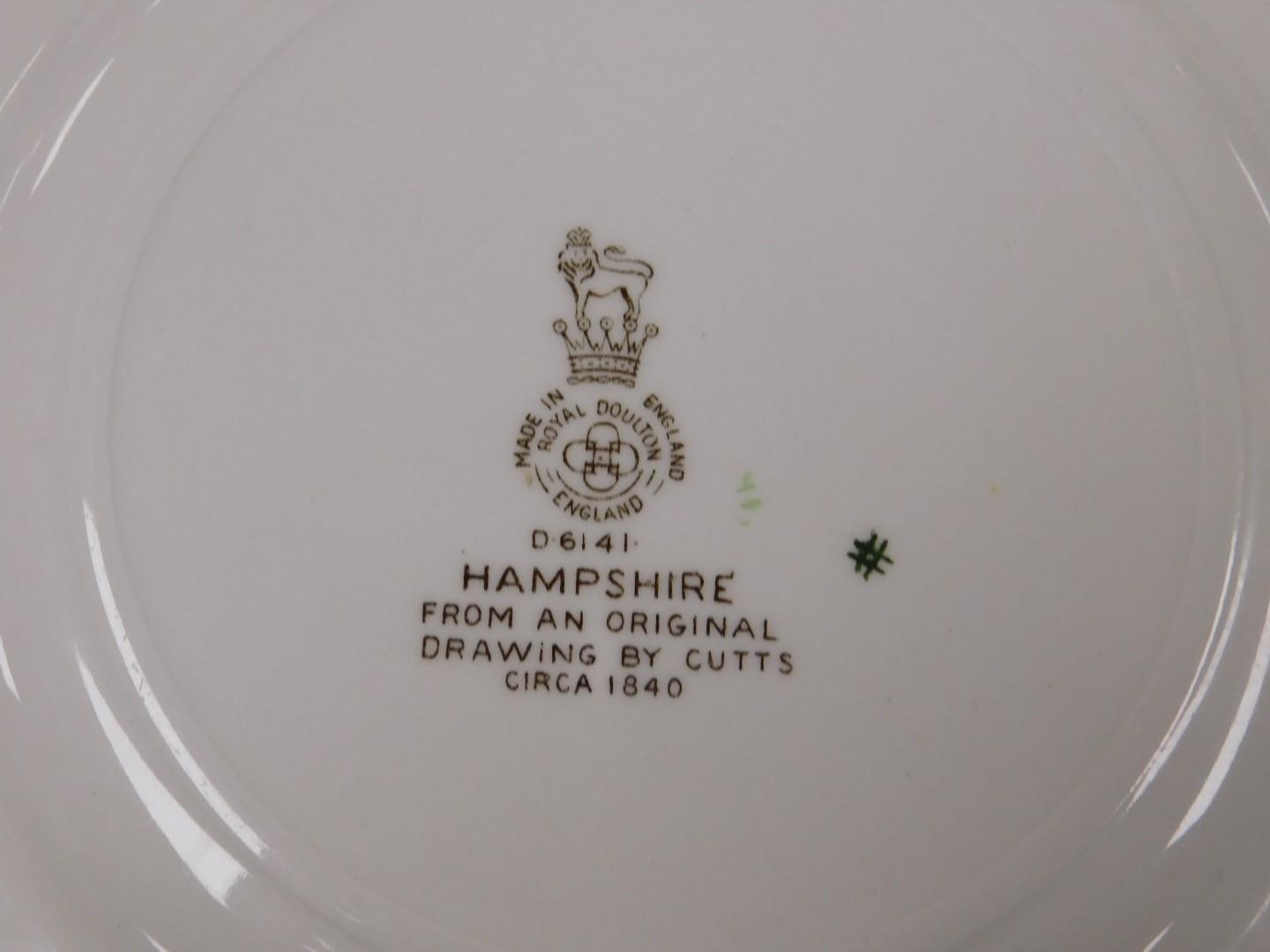 A Royal Doulton Hampshire pattern part dinner service, no. D6141, with decoration of a fruit bowl - Image 3 of 3