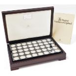 A Birmingham Mint limited edition Ancient Counties of England silver medallion set, in an edition of