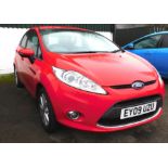 A Ford Fiesta Zetec 82, five door hatchback, first registered 11th March 2009, petrol, manual, 53,