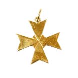 An 18ct gold star pendant, stamped 18, 1.7g.