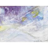 Dillys M Evans (21stC). Dawn wind, watercolour, signed and titled, framed, 6cm x 8cm.