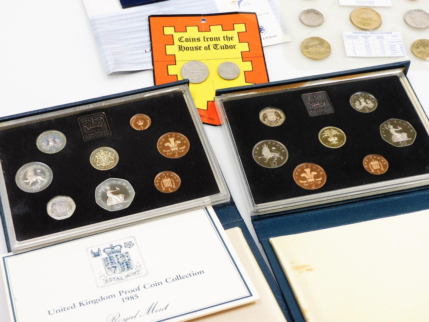 Various coins, coin sets, etc. Elizabeth II 1967 set, and other British decimal coinage set, various - Image 6 of 6