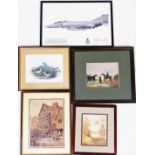 A small quantity of miscellaneous pictures and prints, to include a Little Stint bird print, a