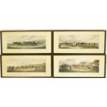 A set of four framed horse racing prints, by The London Publication Company, titled Ipswich Weigh