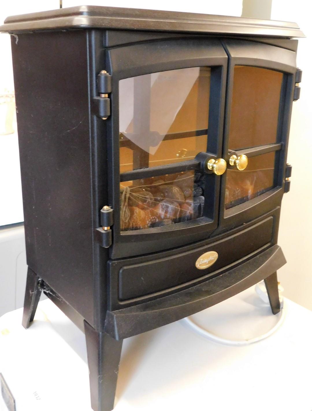 A Dimplex electric fire.