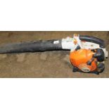 A Stihl petrol leaf blower.