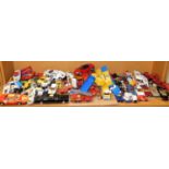 Various die cast vehicles, to include Fire Department truck, monster trucks, Corgi and others,