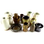 A collection of Studio Pottery, to include R Ashley, Urmston Pottery, Wendy Thompson Melbourne,