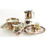 A collection of Royal Crown Derby Imari pattern ceramics, to include a milk jug, a two handled