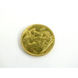 A George V full gold sovereign 1917, 8.0g.