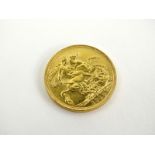A George V full gold sovereign 1918, 8.0g.