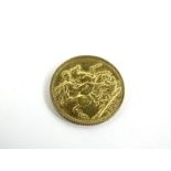 An Edward VII full gold sovereign 1909, 8.0g.