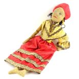 A Nora Wellings type costume doll, possibly in Spanish dress, 60cm long.