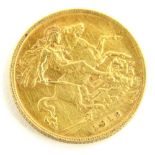 A George V half gold sovereign, dated 1912.