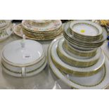 A Noritake Katrina pattern part dinner service, to include a single tureen and cover.