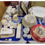A quantity of ceramics etc., to include a draining meat dish, Noritake type butter dish,