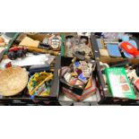 A quantity of items, to include a collection of matchboxes, novelty pens, kitchenalia, hardback