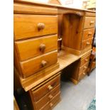 Two pine dressing tables (AF).