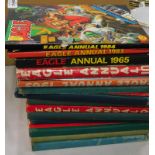 Various vintage child's annuals, Eagle Annual 1983, 1965, various other Eagle Annuals. (a