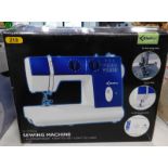 A Delta Essentials 24 stitch sewing machine, with aluminium body.