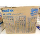 A Brother XL-5500 electric sewing machine.