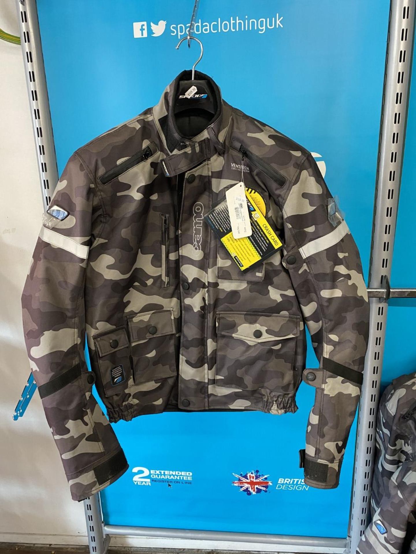 Spada Camo 2 Jacket Black Small - Motorcycle / Motorbike Jacket - RRP £109.99 - Image 2 of 6