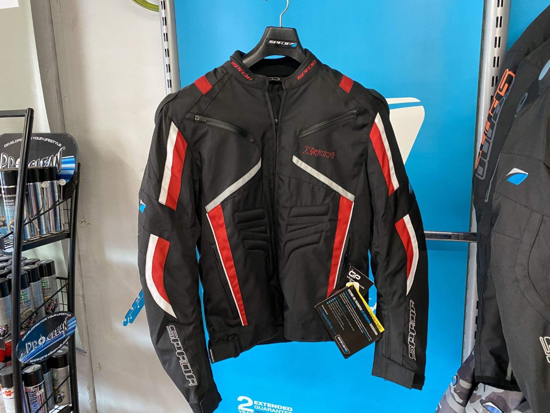 Spada X Sport WP Jacket Black/Red/White Large - Motorcycle / Motorbike Jacket - RRP £114.99 - Image 4 of 4