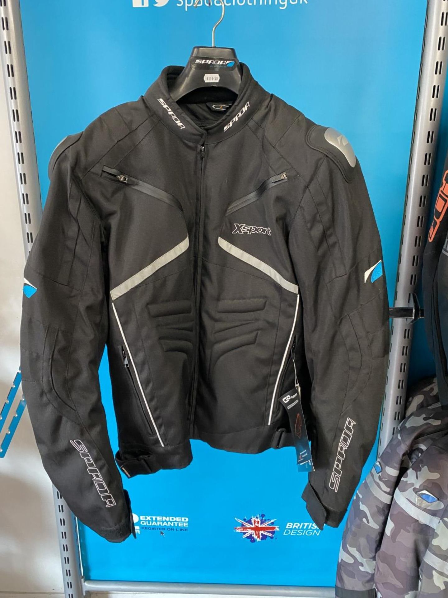 Spada X Sport WP Jacket Black Large - Motorcycle / Motorbike Jacket - RRP £114.99