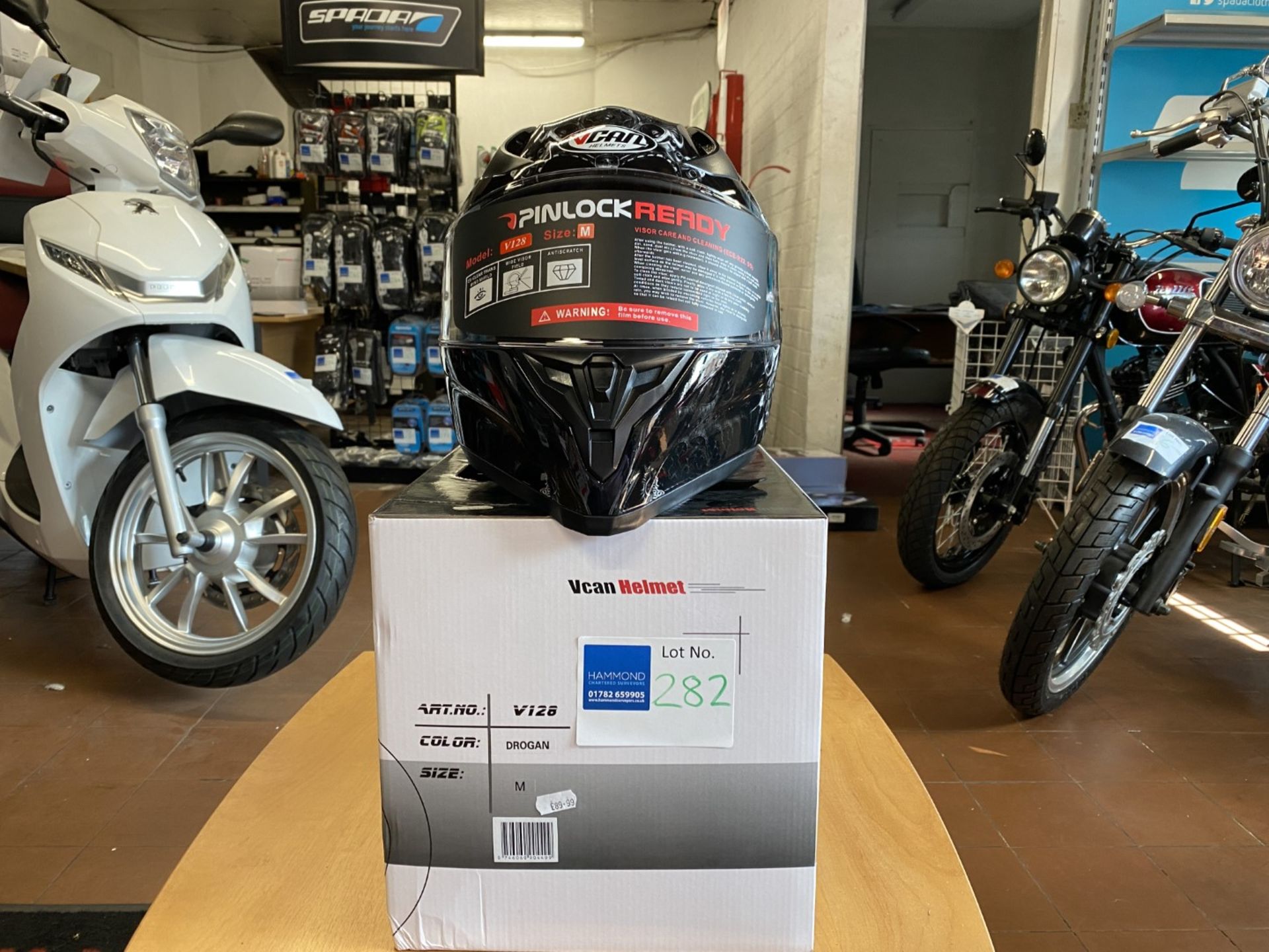 Vcan Helmet V128 Drogan Medium - Vcan Helmets - British Motorcycle / Motorbike Sport Approved Helmet