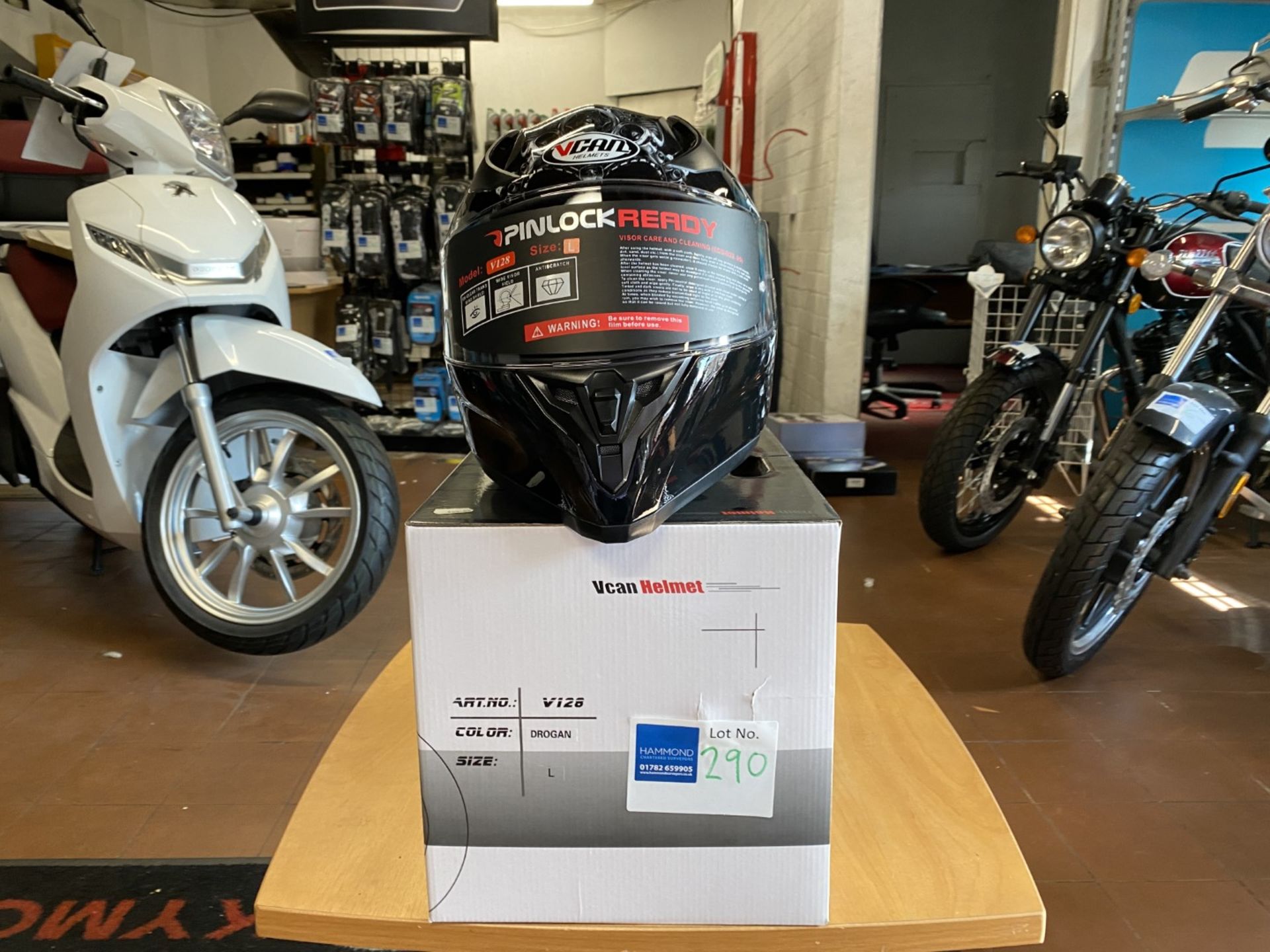 Vcan Helmet V128 Drogan Large - Vcan Helmets - British Motorcycle / Motorbike Sport Approved Helmet
