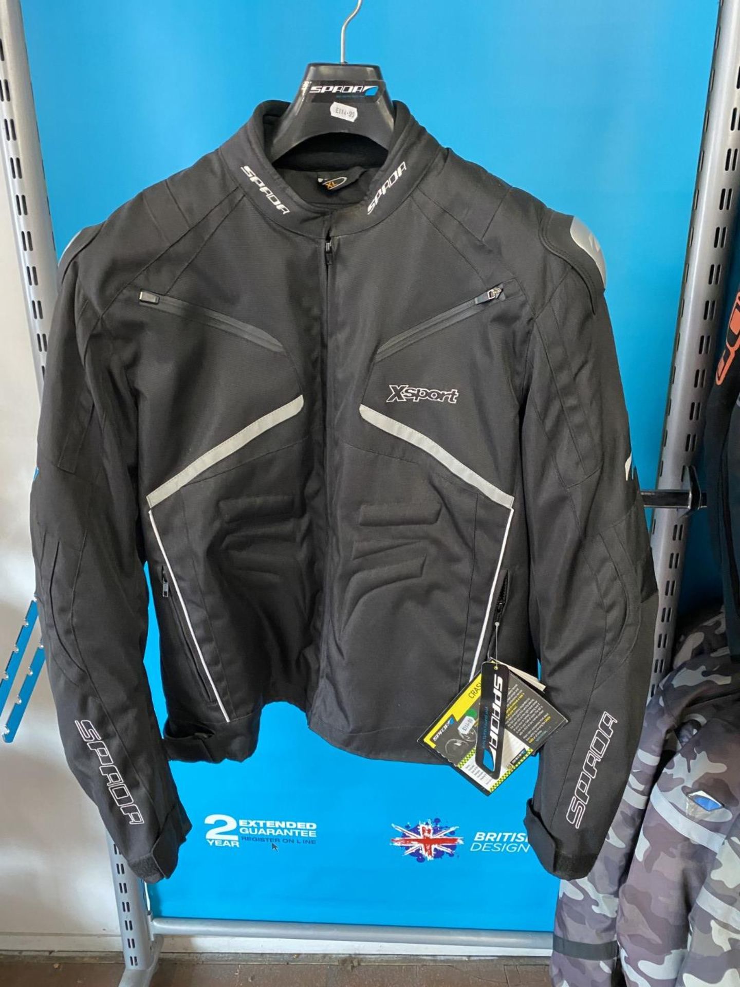 Spada X Sport WP Jacket Black X-Large - Motorcycle / Motorbike Jacket - RRP £114.99