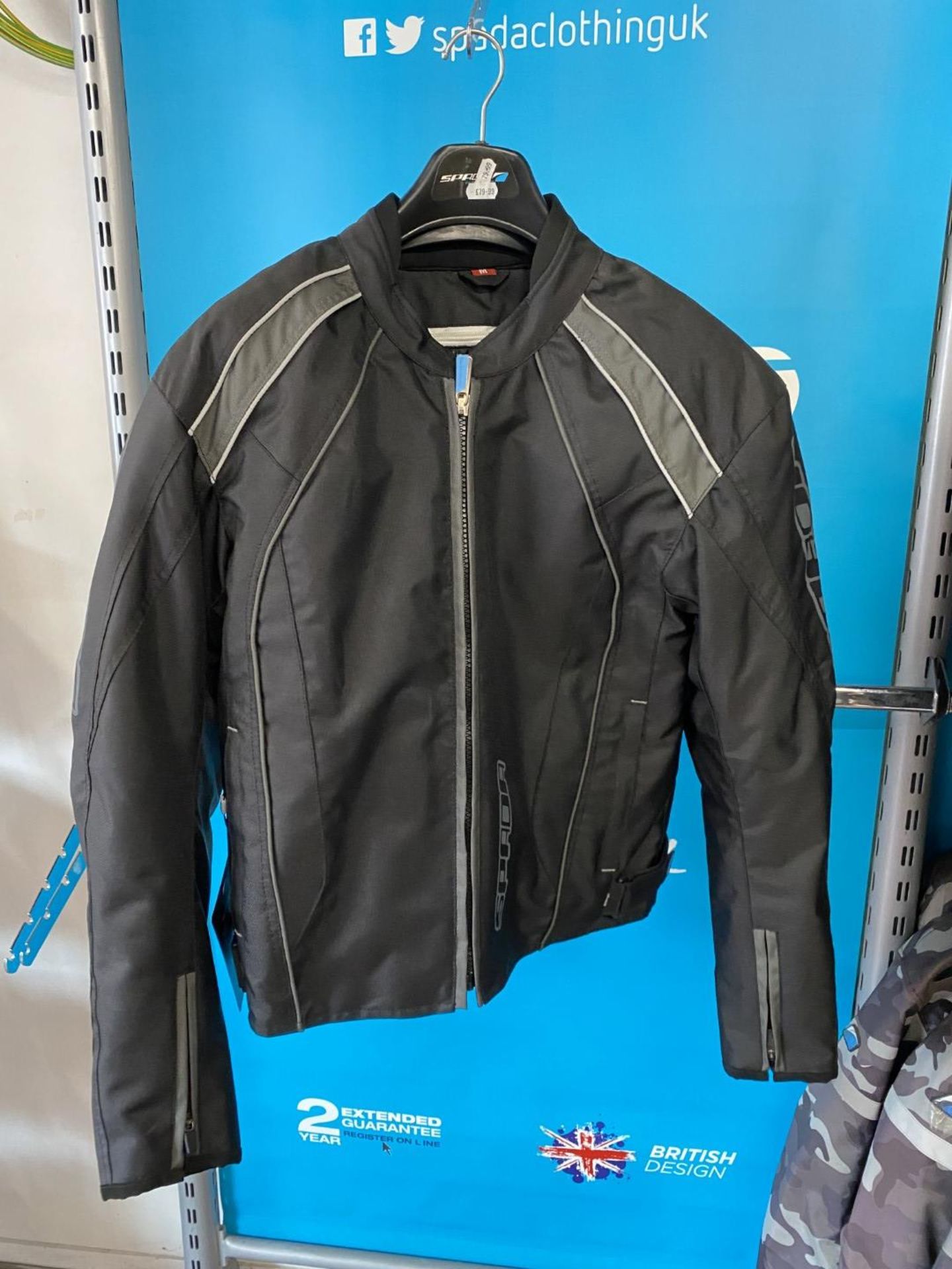 Spada Plaza Jacket Black/Green Medium - Motorcycle / Motorbike Jacket - RRP £79.00