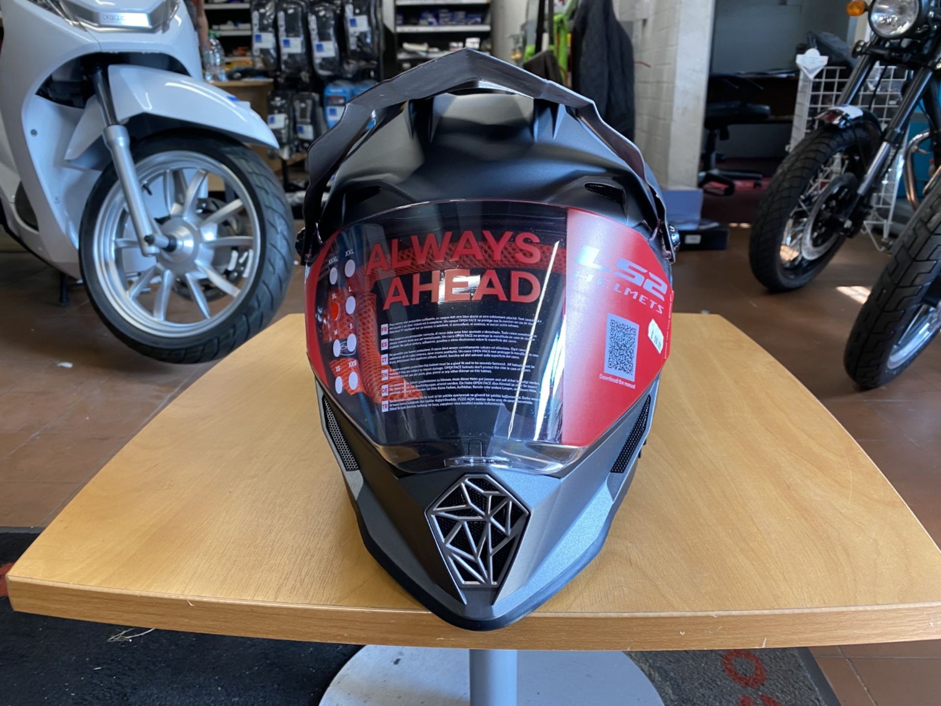 LS2 MX436 Pioneer Helmet Matt Grey X-Large - LS2 Helmets - British Motorcycle / Motorbike Sport Appr