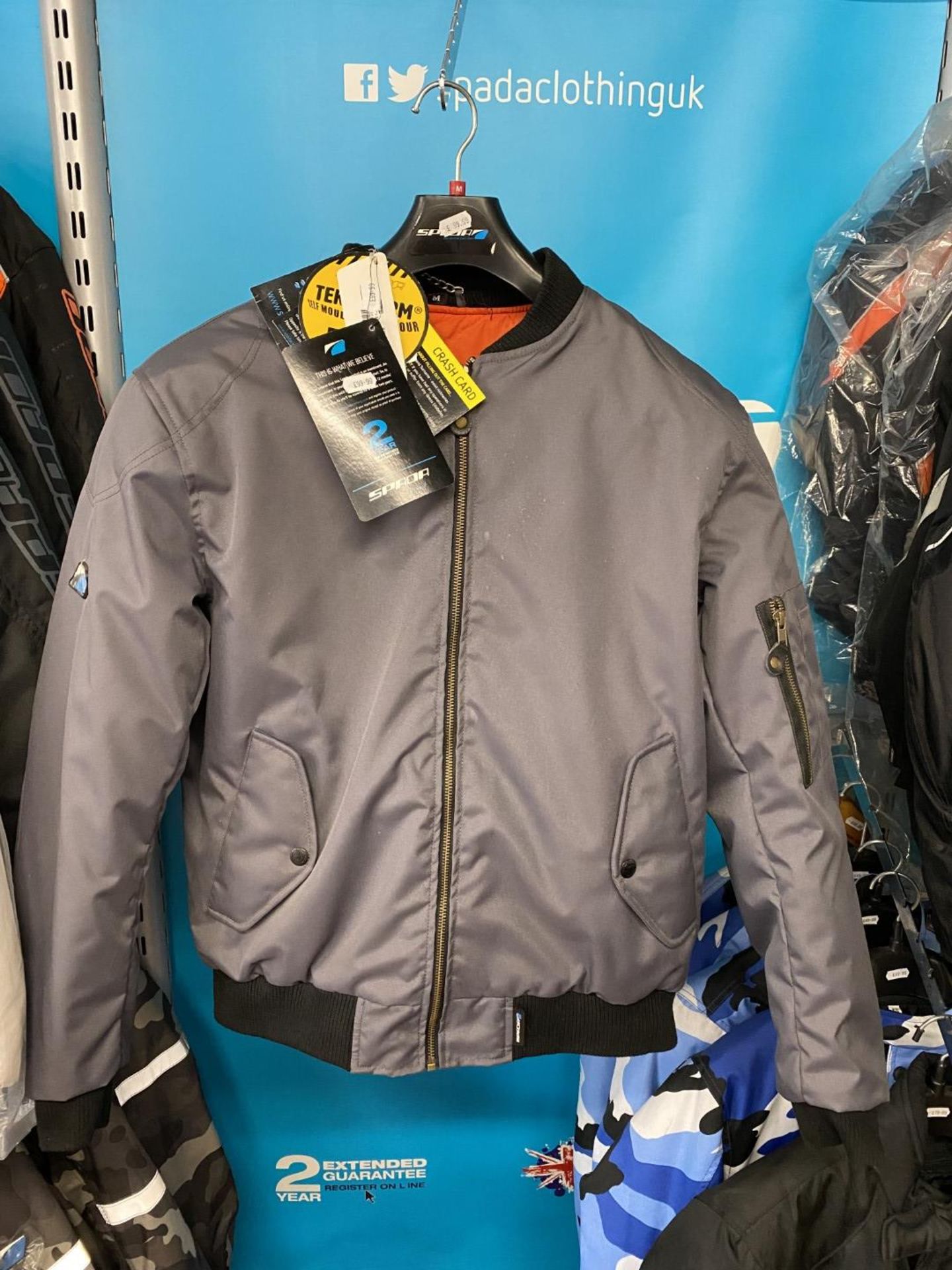 Spada Airforce 1 Jacket Platinum Medium - Motorcycle / Motorbike Jacket - RRP £99.99