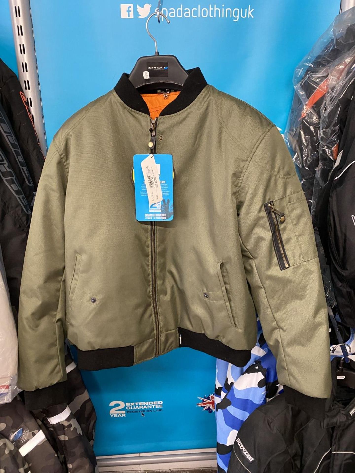 Spada Airforce 1 Jacket Olive X-Large - Motorcycle / Motorbike Jacket - RRP £99.99