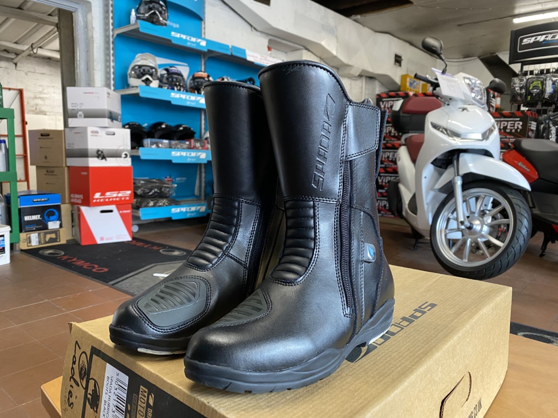 Spada Hurricane 2 WP Boots - Size 37 - Black - Ladies Motorcycle / Motorbike Boots - Moto footwear - - Image 2 of 5