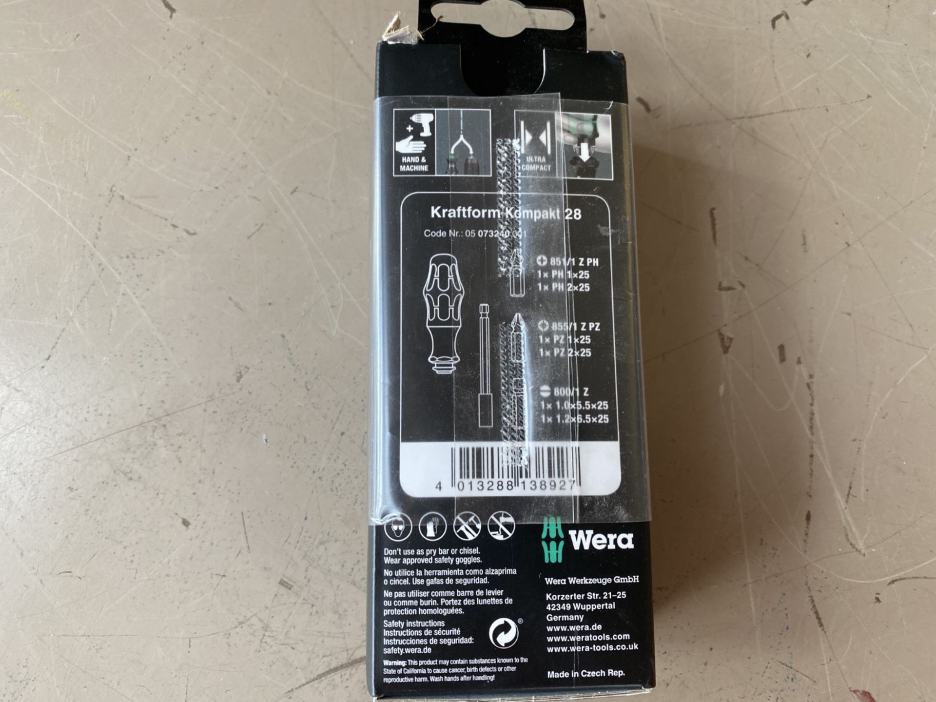 NEW Wera KK28 7 piece screwdriver set - Image 2 of 2