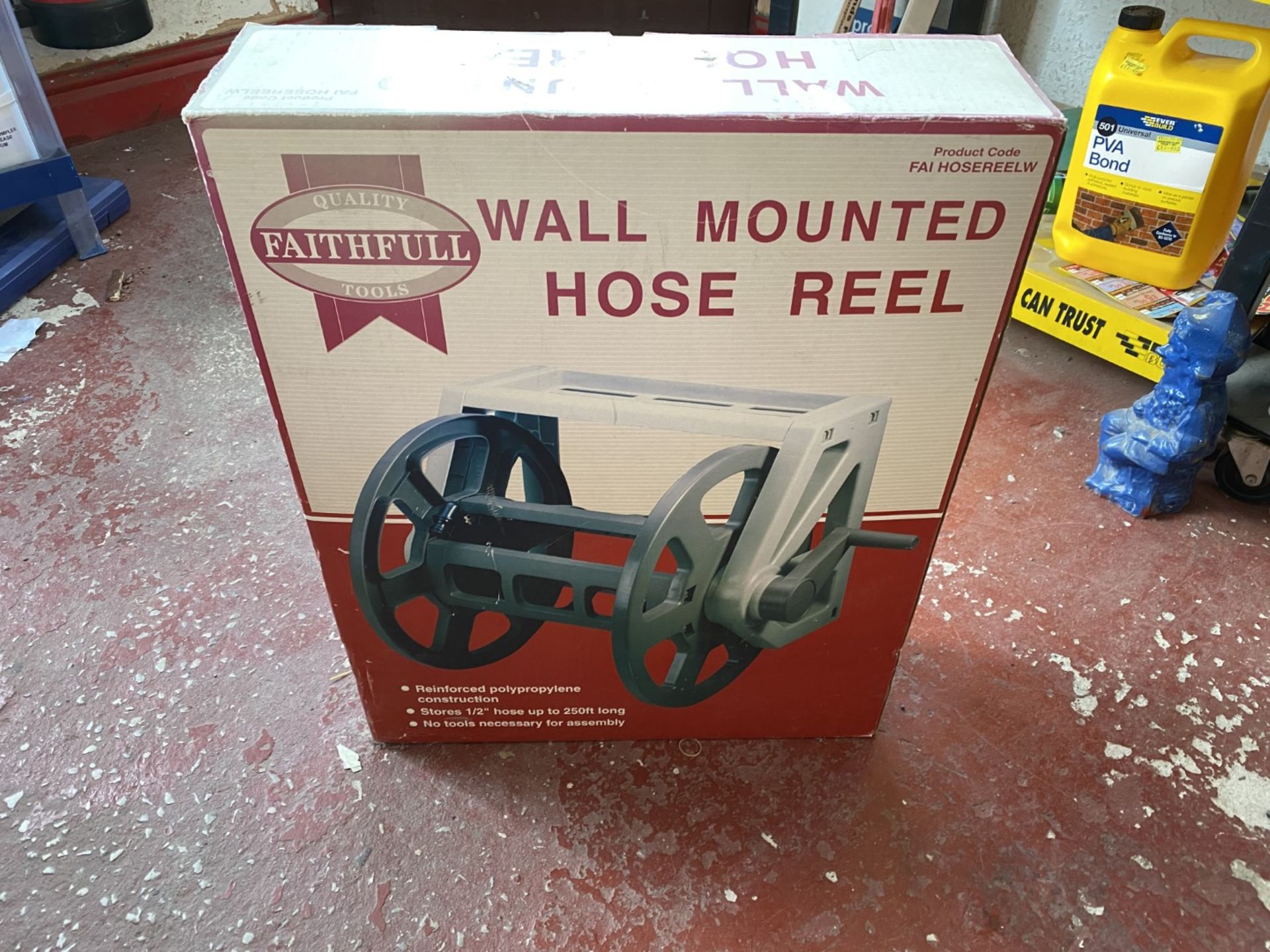 Faithfull wall mounted hose reel