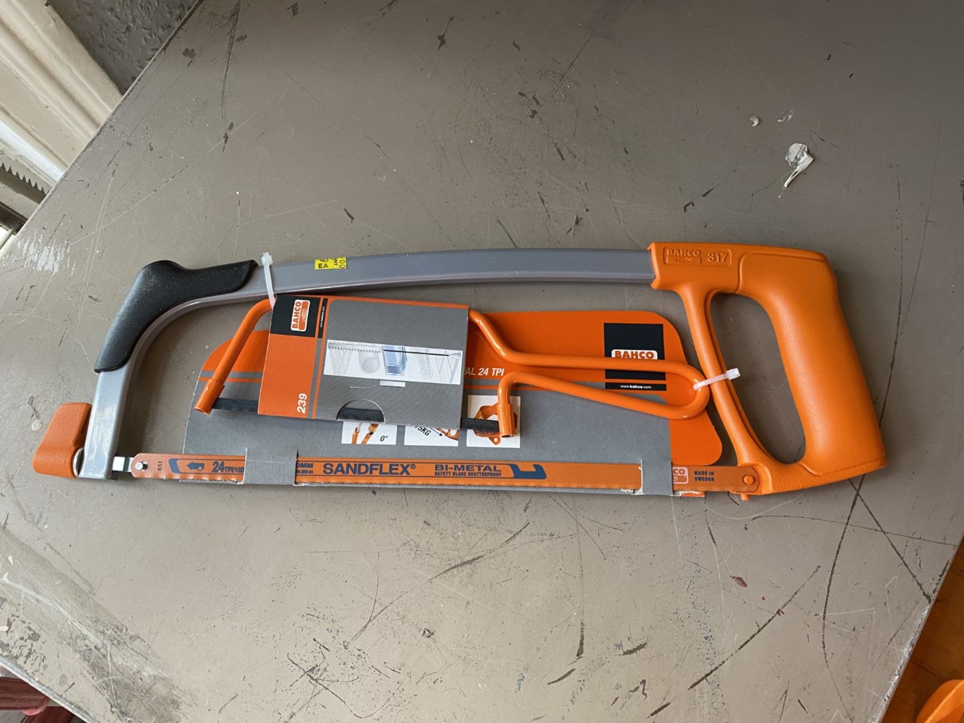 NEW Bahco handsaw and hacksaw, RRP £9.99