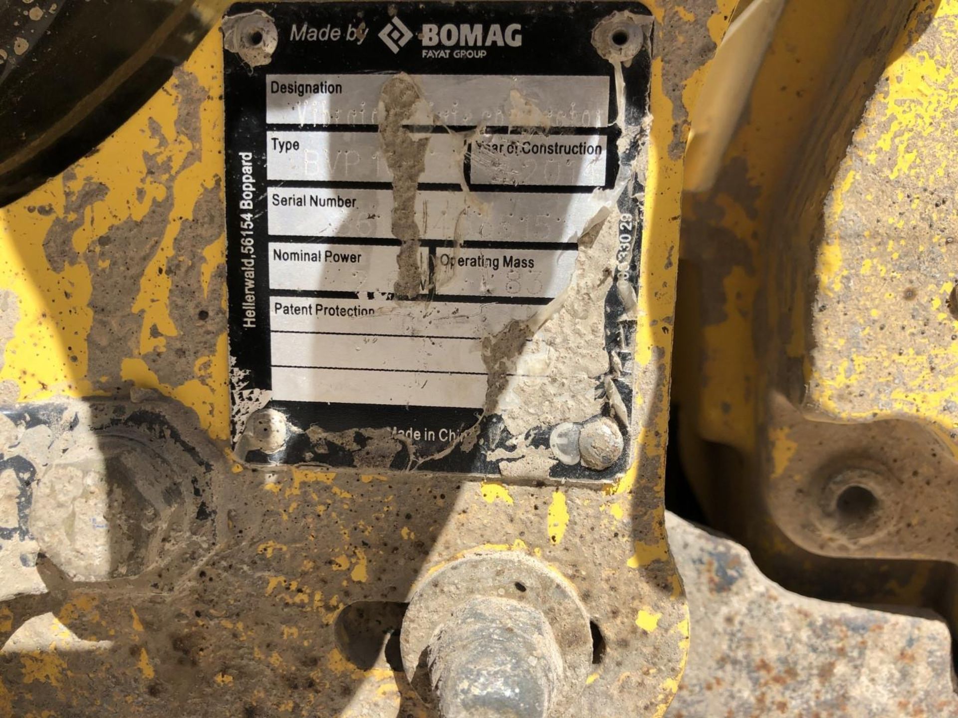 Bomag Wacker Plate Compactor, Type BP 10/35, 2015 - NOT TESTED - Image 3 of 5