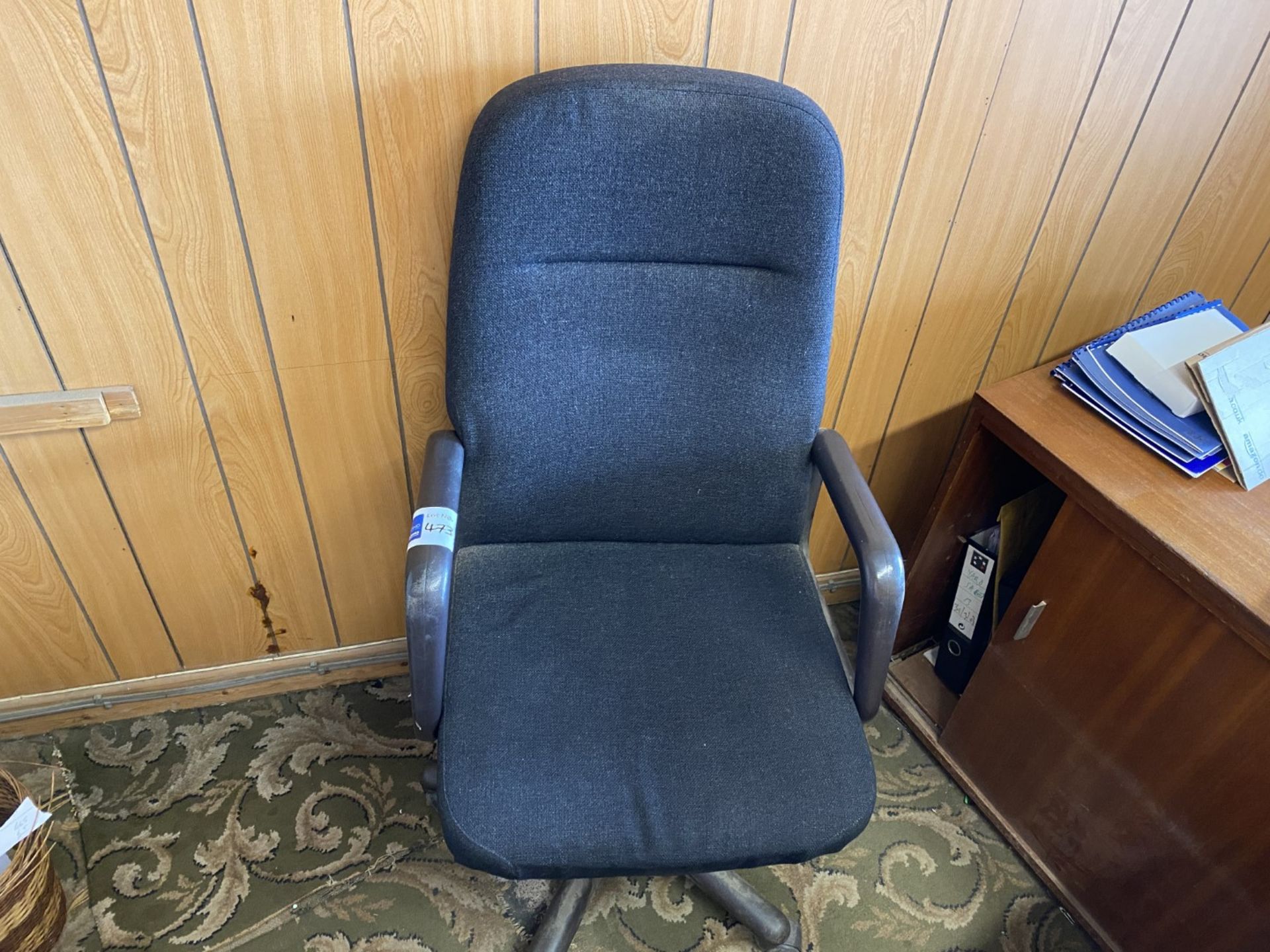 Blue office swivel chair