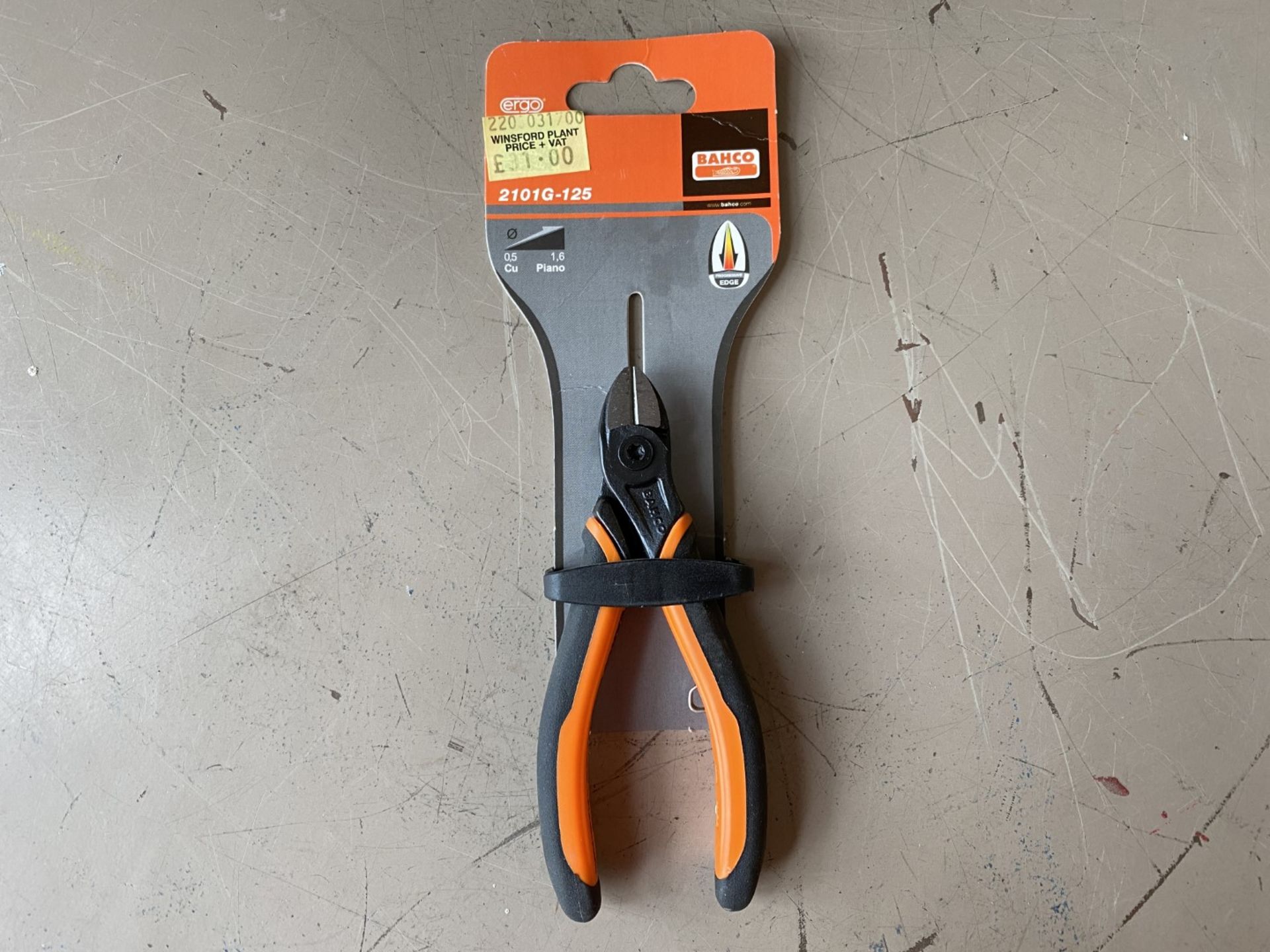 NEW Bahco Ergo side cutting pliers, RRP £31.00