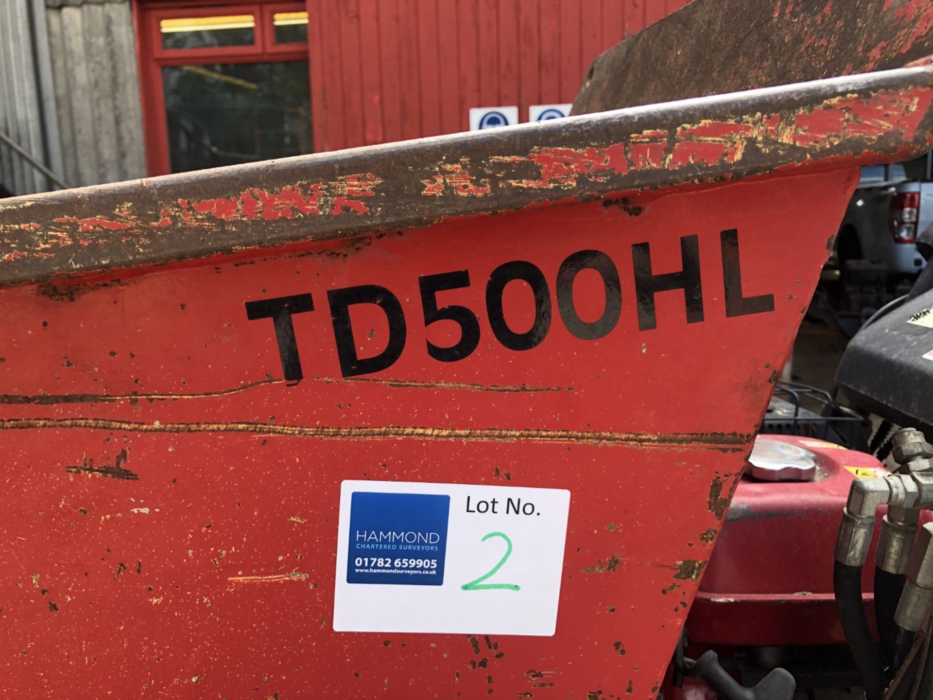 Seddons TD500HL High Lift Tracked Power Dumper - NOT TESTED - Image 2 of 8