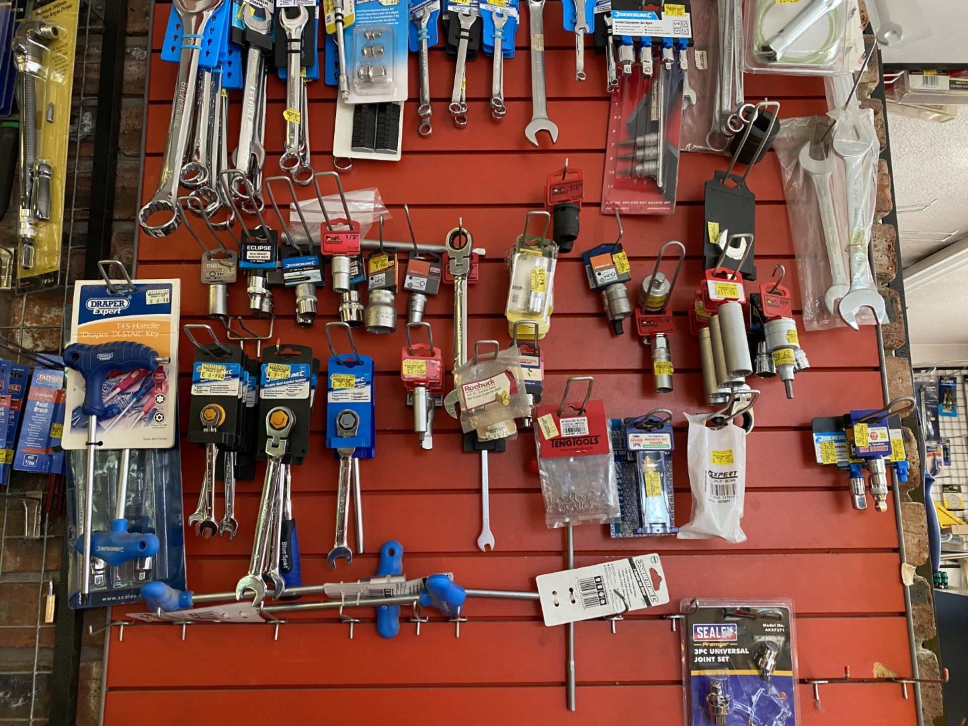Britool wall display and contents including spanners etc. - Image 4 of 4