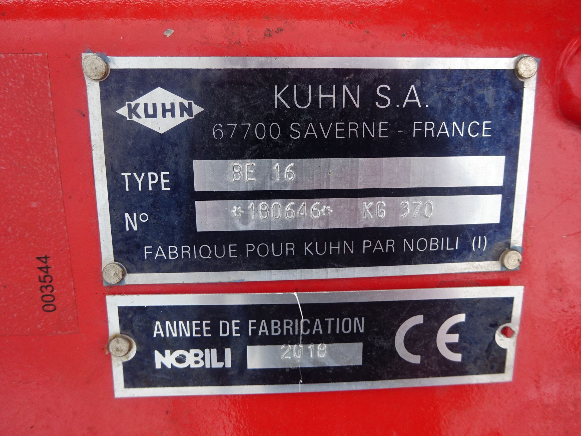 KUHN 1.6M TRAILED TOPPER - Image 2 of 3