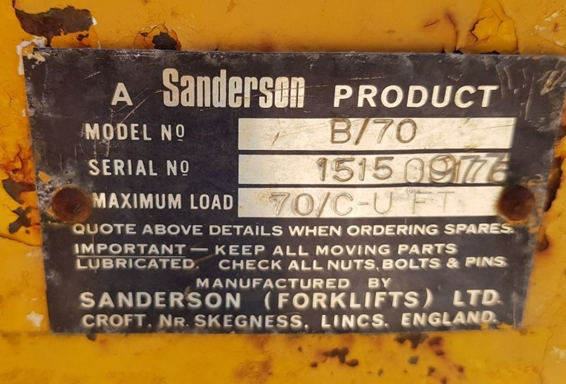 8FT SANDERSON TIP GRAIN BUCKET - Image 6 of 6