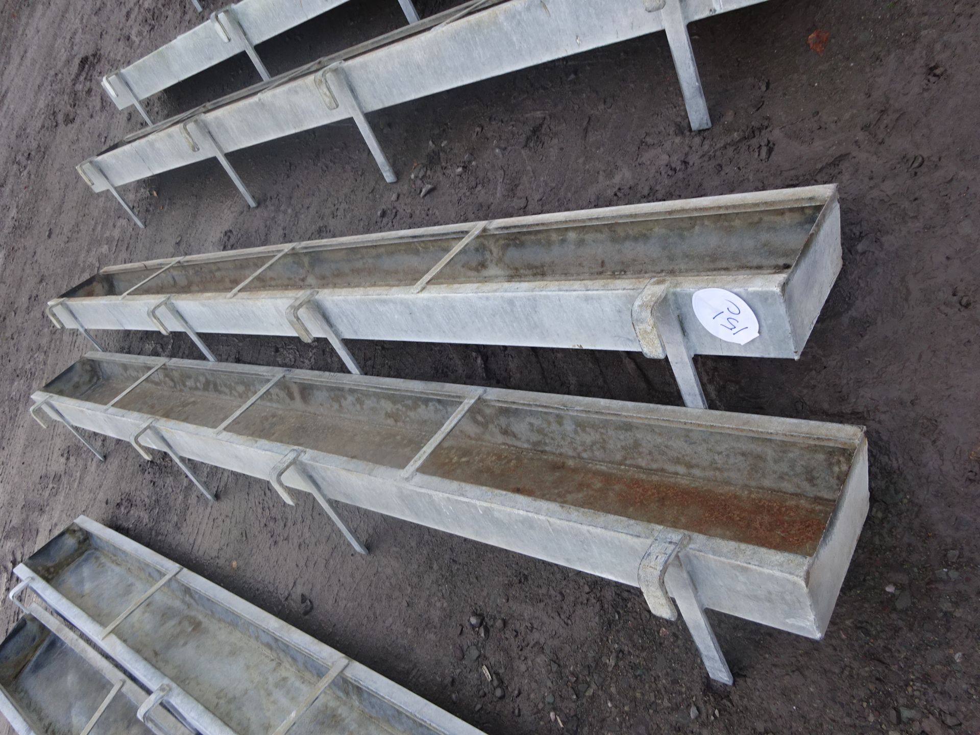 2 X BATEMAN 10ft HEAVY DUTY CATTLE TROUGHS