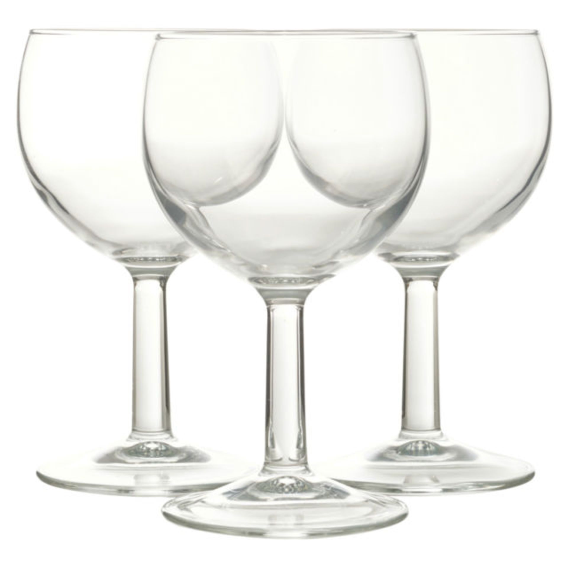 V Brand New Red Wine Glasses - 3 x 25cl Glasses