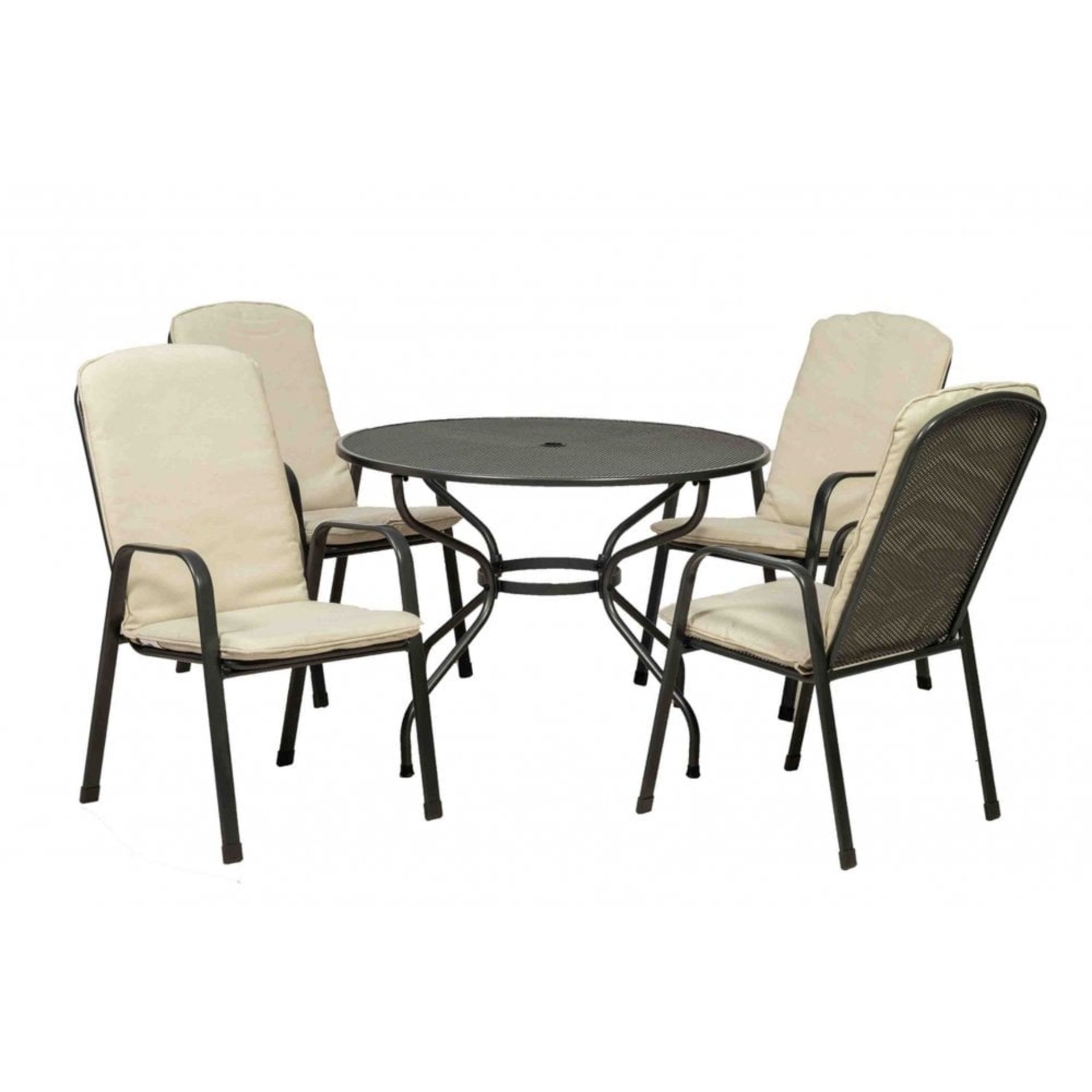 V Brand New Palma 105 Set - Table & Four Chairs - Highly Durable Thermosint Finish - Palma