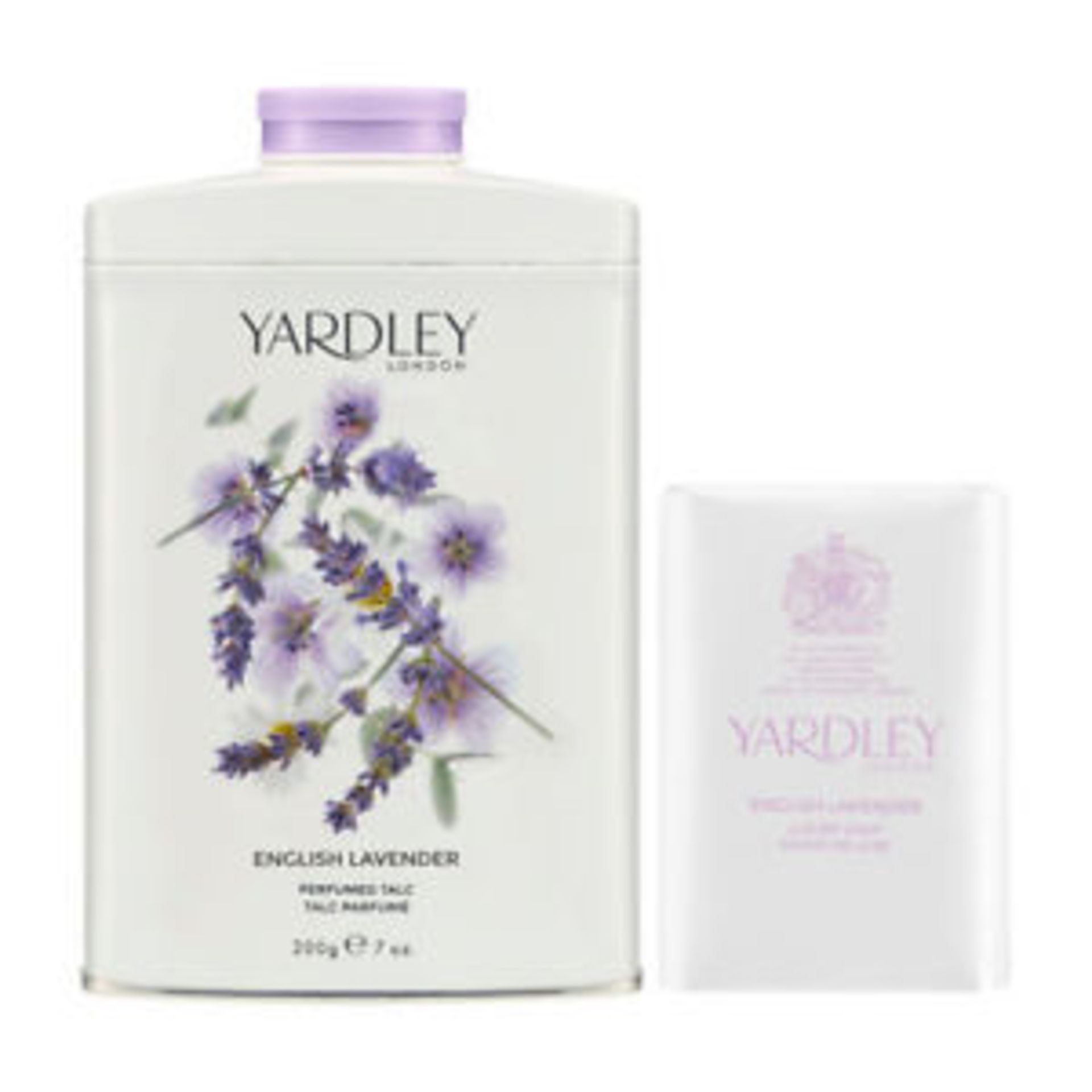 V Brand New Yardley English Lavender Talc & Soap Set